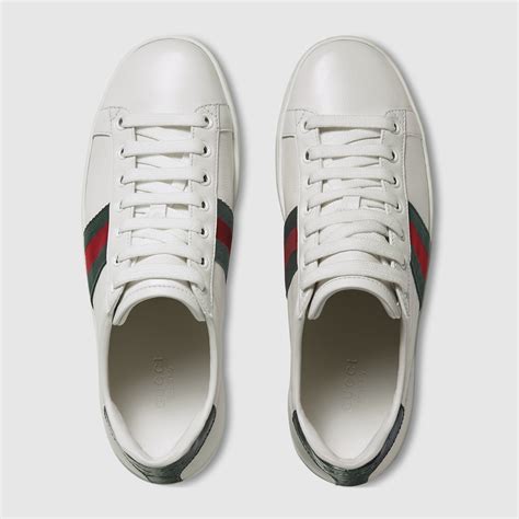 gucci ace leather sneaker womens price|gucci ace sneakers interlocking g.